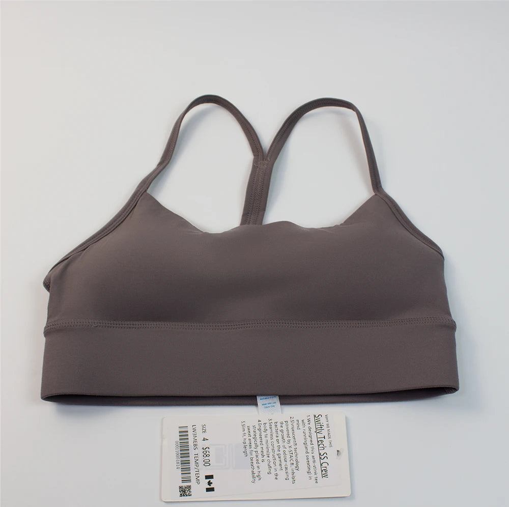 Breathable Y-Shape Sports Bra With Chest Pads