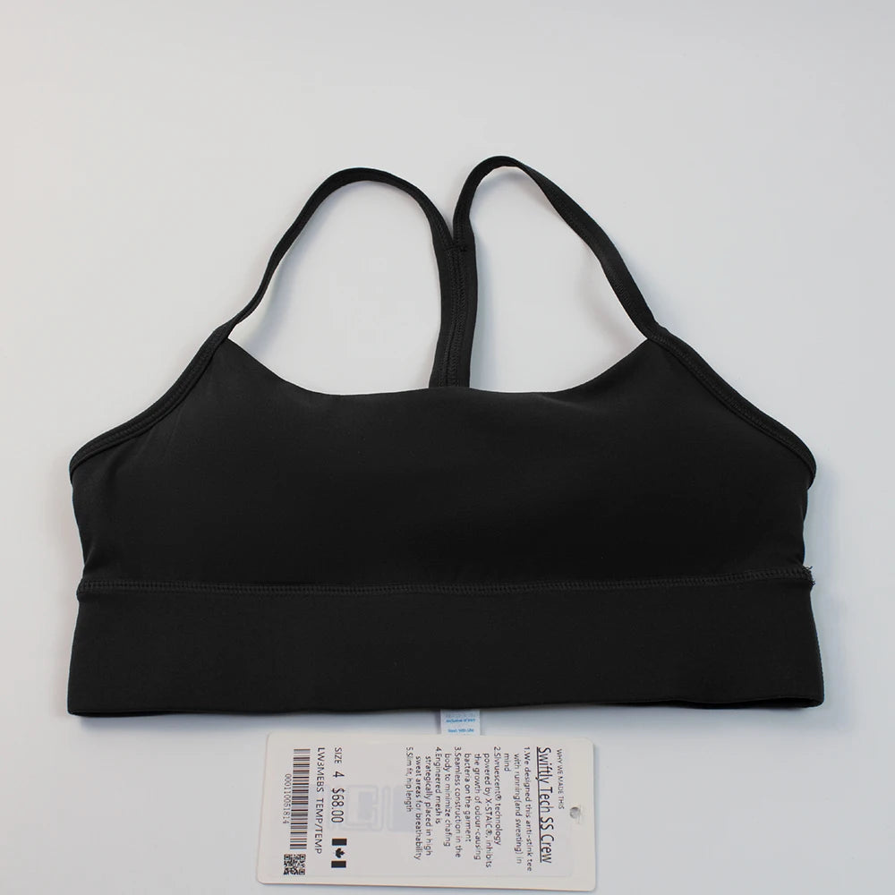 Breathable Y-Shape Sports Bra With Chest Pads