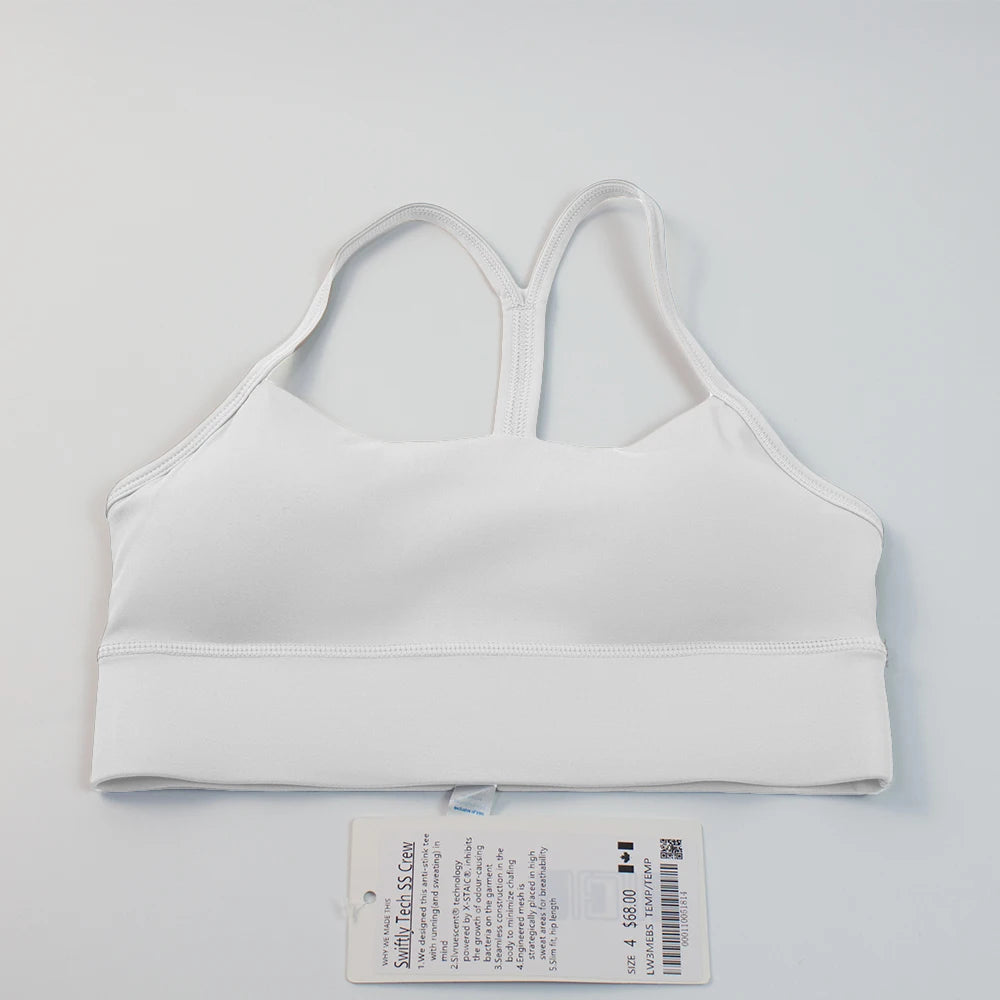 Breathable Y-Shape Sports Bra With Chest Pads