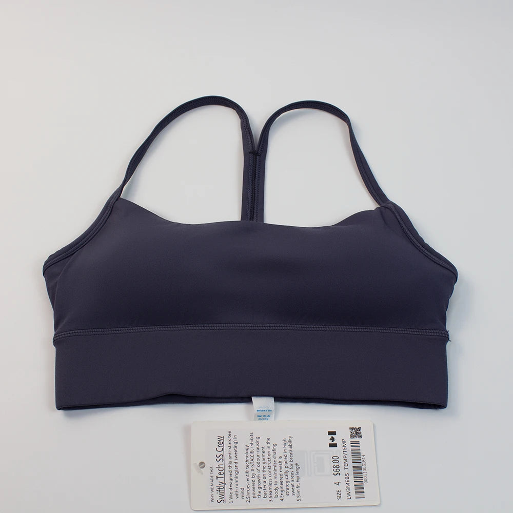 Breathable Y-Shape Sports Bra With Chest Pads