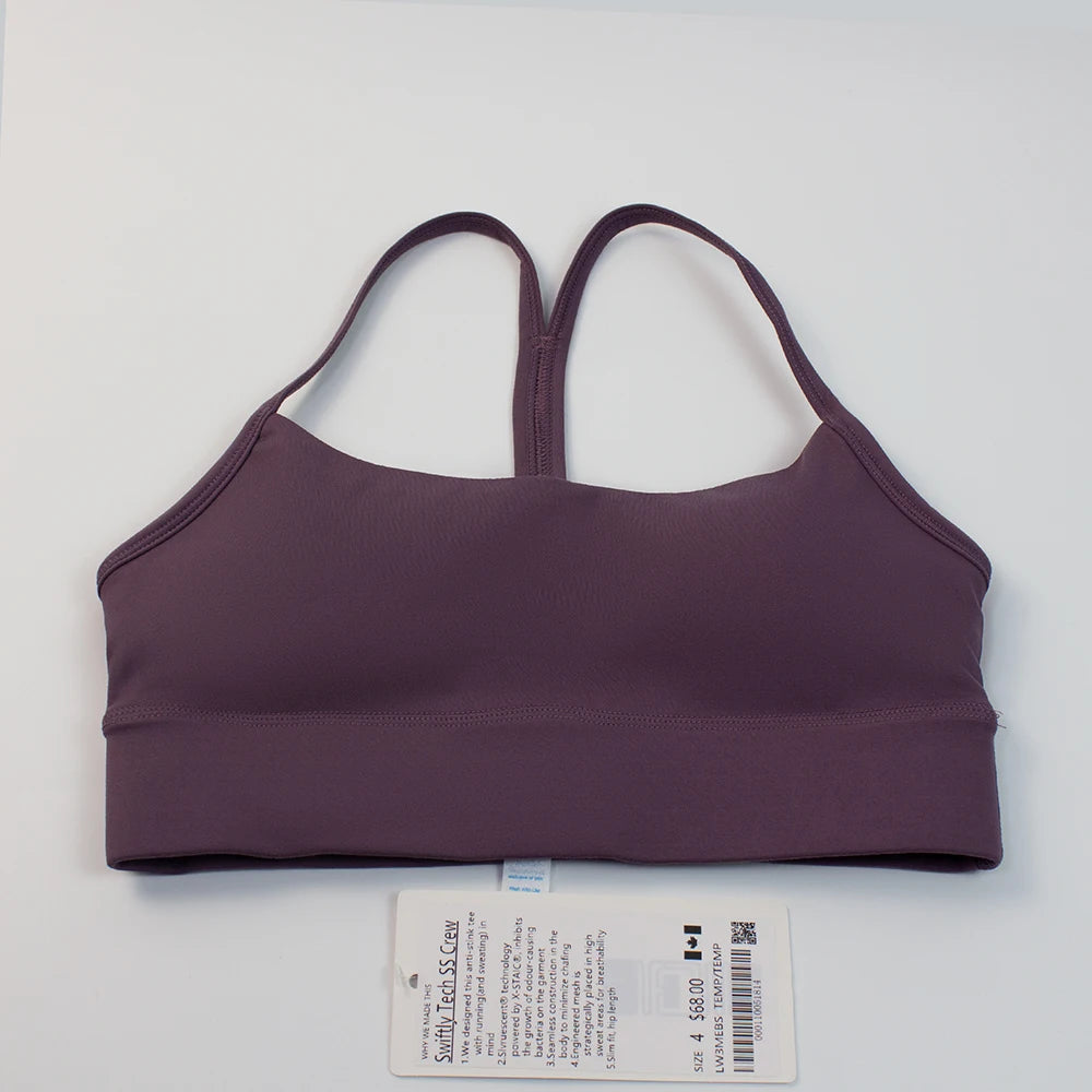 Breathable Y-Shape Sports Bra With Chest Pads