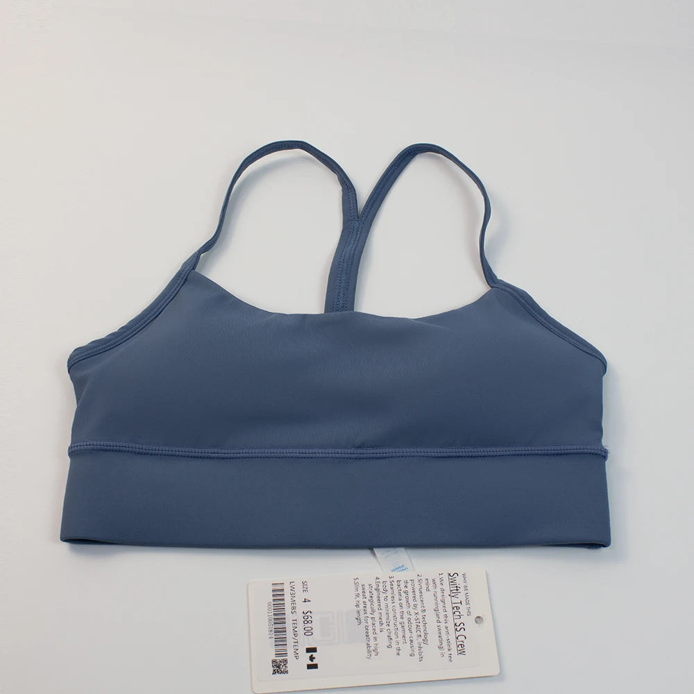 Breathable Y-Shape Sports Bra With Chest Pads