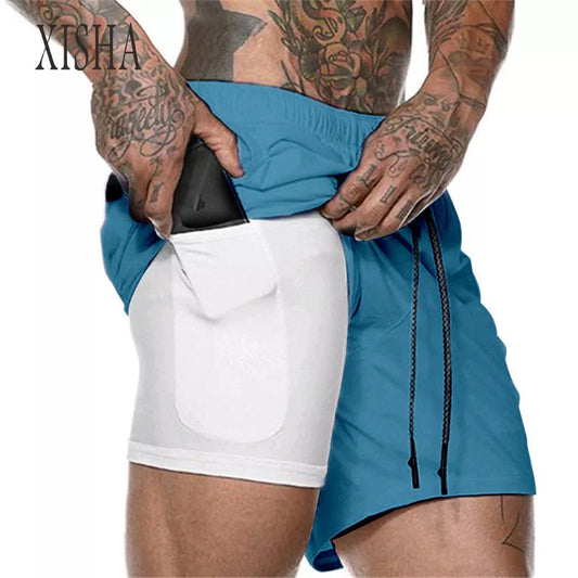 2 in 1 Mens Running Shorts