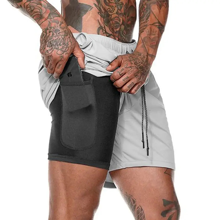 2 in 1 Mens Running Shorts