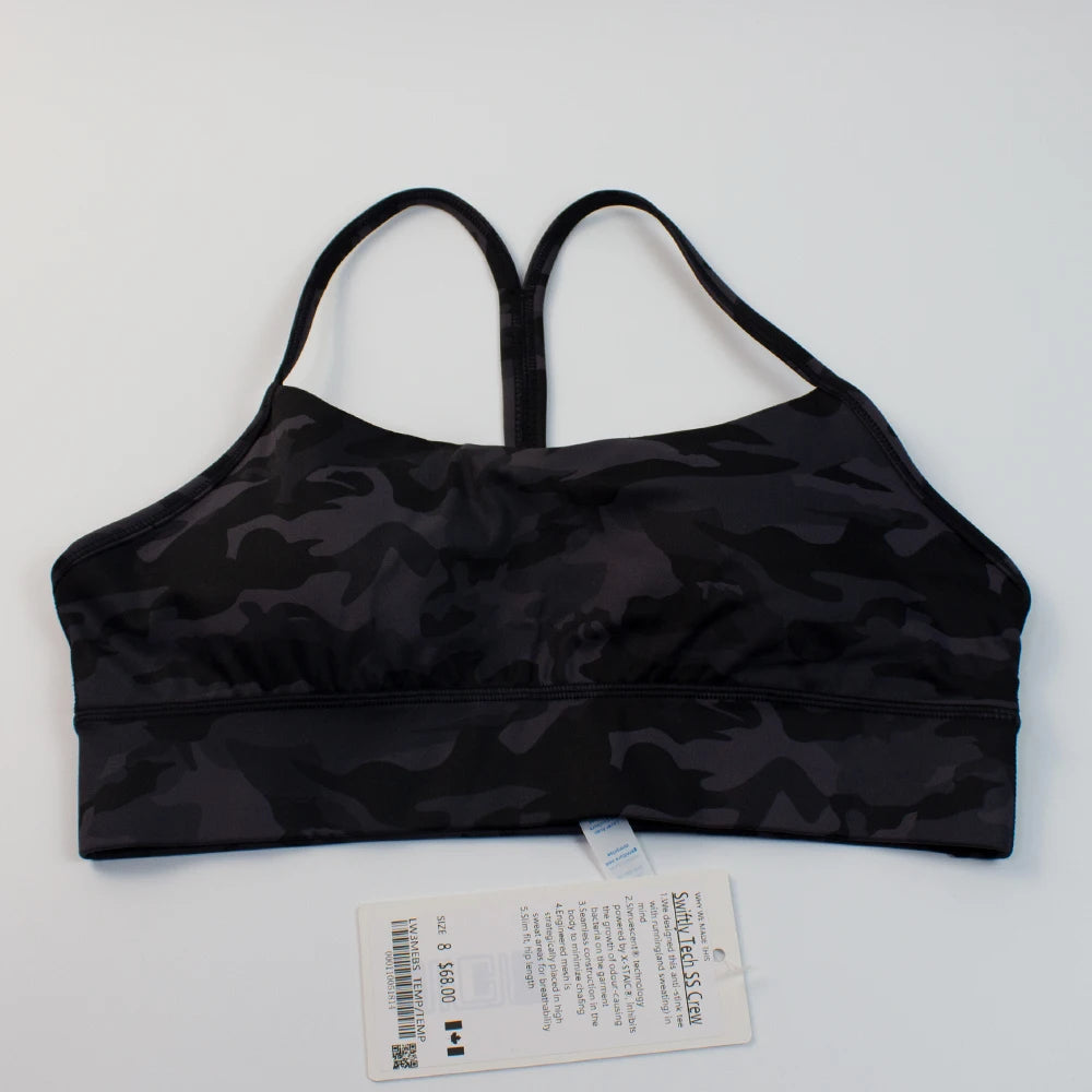 Breathable Y-Shape Sports Bra With Chest Pads