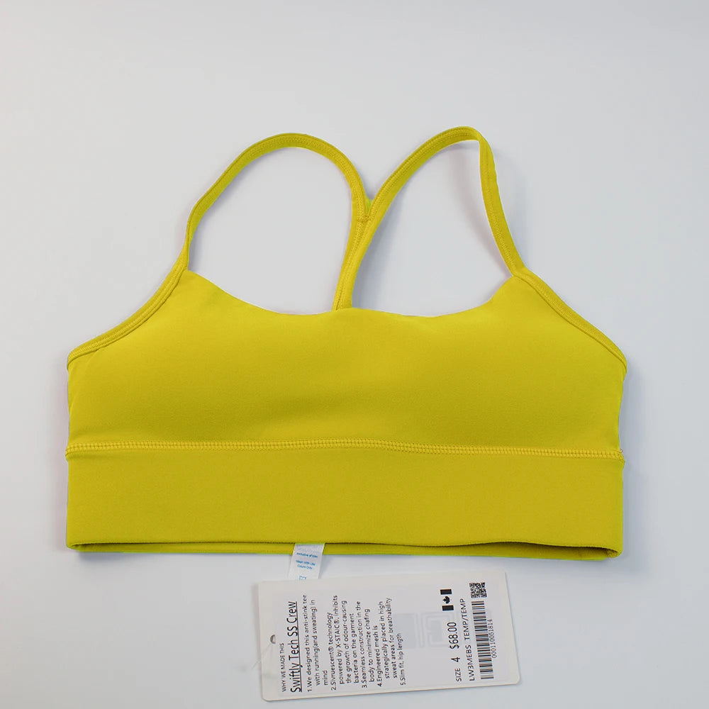 Breathable Y-Shape Sports Bra With Chest Pads