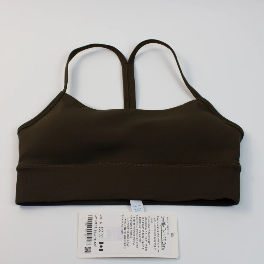 Breathable Y-Shape Sports Bra With Chest Pads