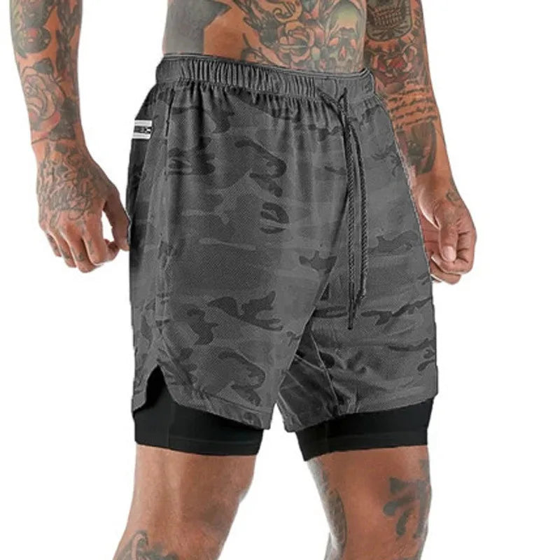 2 in 1 Mens Running Shorts